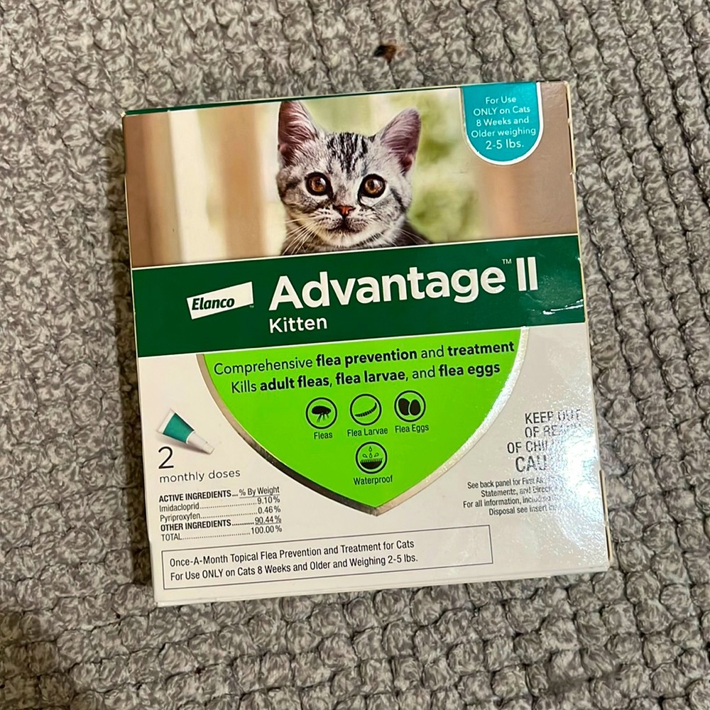 Advantage II Kitten Flea Medication UNOPENED